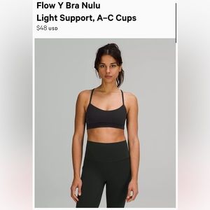 *NEW*Lululemon flow Y bra *nulu